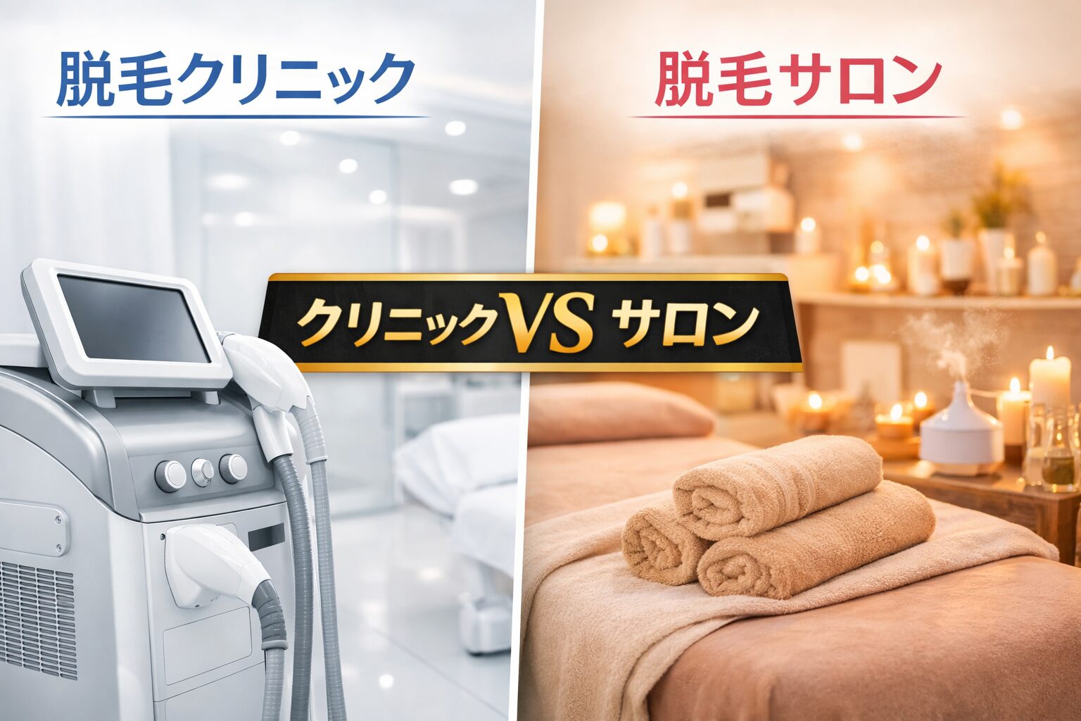 脱毛サロンと脱毛クリニックとの違い